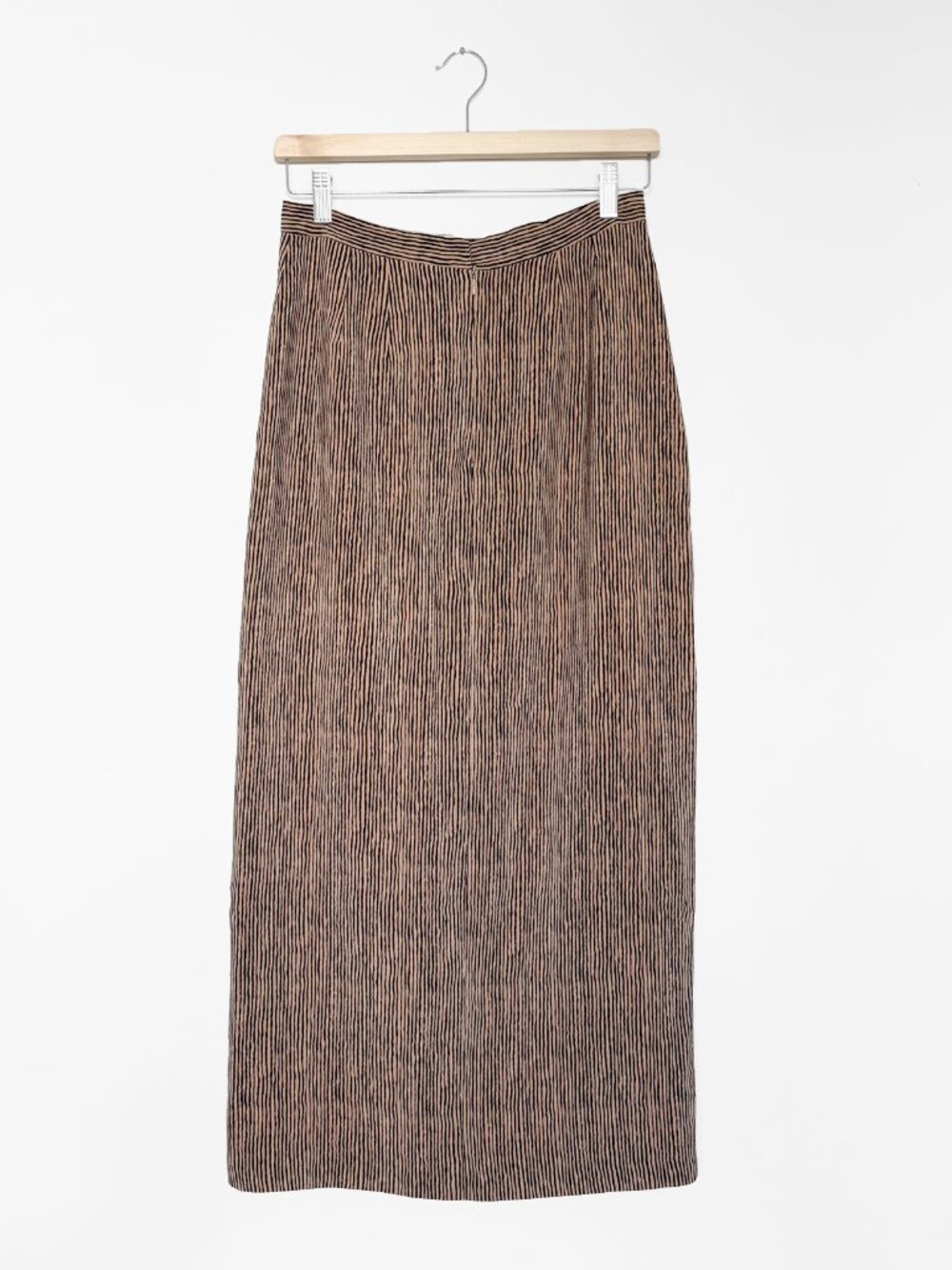 Vintage Linda Allard Ellen Tracy Silk Pencil Skirt - SIZE 8 - Picture 2 of 5